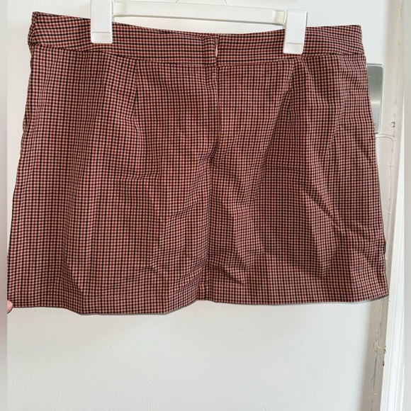 a new day Brown Checkered Mini Skirt - Picture 3 of 7
